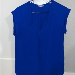 Royal Blue Blouse